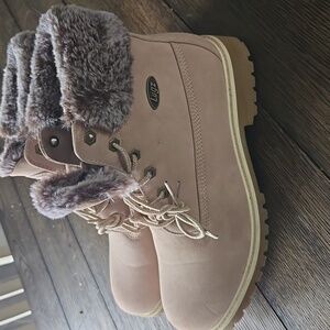 Lugz Women's Tan Fur-Lined Boots
